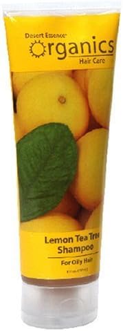 Desert Essence Organics Hair Care Shampoo, for Oily Hair, Lemon Tea Tree , 8-Ounces (Pack of 1)
