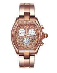 Aqua Master Mens or Womens Sortie Series Diamond Watch, 1.25 ctw in Rose Diamond Cut Bezel