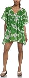 Echo Women's Floral Cotton Beach Dress with Drawstring