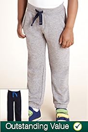 2 Pack Cotton Rich Drawstring Joggers