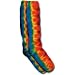 Rainbow Tie Dye Slouch Socks