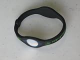 Sports Balance Energy Bracelet Wristband Cuff Black / Green Size S