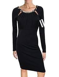 Long Sleeves Ruched Crystals Crystal Cutout Beaded Polyester/Rayon Empire   Waistline Evening Dress/Jumpsuit 