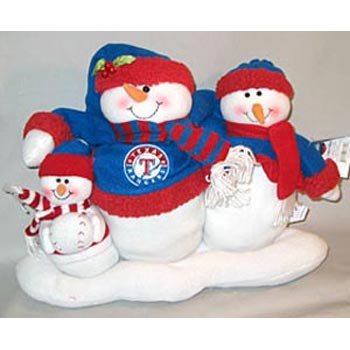 Texas Rangers Table Top Snow Family (Quantity of 1)