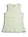Ave.blu - Girls Ribbed Tank Top with Emboidered Logo, Vanilla