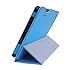 iShoppingdeals - Deep Sky Blue Folding Folio Cover Skin Case and Matte Screen Protector for Insignia Flex 8