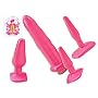 Anal Alicia Pink Anal Training Kit - Vibrator Dildo Butt Plugs Sex Toy & Original Artwork Chinese Love Spell Symbol Pocket Card Gift Set