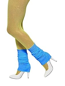 Fever Women's Legwarmers Neon In Display Pack, Blue, One Size