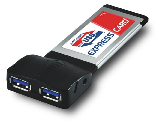 AcomData SuperSpeed USB 3.0 Express Card Adapter 2 Port ADPU3-XC
