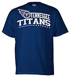 NFL Men's Tennessee Titans Arched Horizon Tee Shirt (Crimson, Small)