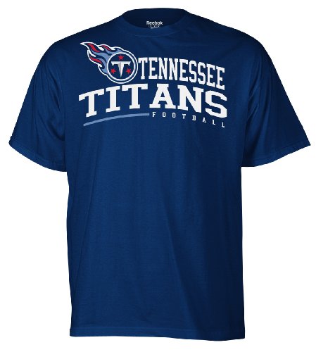 NFL Men's Tennessee Titans Arched Horizon Tee Shirt (Crimson, Medium)