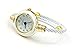 White Gold Cable Wire Band Women's Bangle Cuff Watch