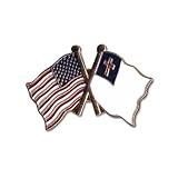 USA Flag and Christian Flag Lapel pin