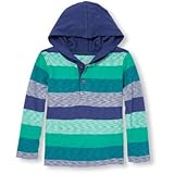 THE CHILDREN'S PLACE(ザ・チルドレンズプレイス) ロングスリーブマールストライプフードトップ リザード トップス長袖Tシャツ 3歳【並行輸入】