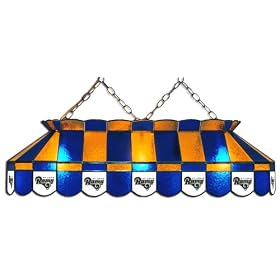 Imperial St. Louis Rams Licensed 40-Inch Rectangular Stained Glass Billiard Table Light