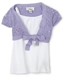 Amy Byer Girls 2-6x Splash Of Sequence Vibrant Color Little Sweater With Knit Tee