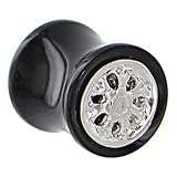 3/8 Inches Black Acrylic No. 2 WHEEL FRAME Saddle Plug