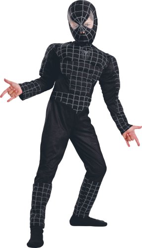 Childrens Toyshop  Toys : Spiderman 3 Black Muscle Costume