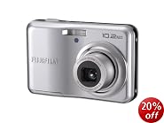 Fujifilm FinePix A170 Digital Camera - Silver (10MP, 3x Zoom) 2.7 inch LCD