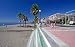 Sandy Beach and Promenade at Estepona in Southern Spain - 18W x 11H - Peel and Stick Wall Decal by Wallmonkeys