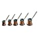 Turkish Coffee Makers - 5 Piece Set with brass handles