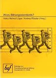 Wozu Bildungsstandards? - Heinz-Helmut L&uuml;ger, Andrea R&ouml;ssler