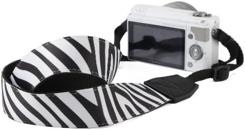 BIRUGEAR Zebra DSLR Camera Shoulder Strap/Neck Strap for Sony Alpha a5000, a5100, a6000, a6300, NEX-5T, NEX-F3, NEX-3N/3NL, NEX-6L, NEX-6, NEX-5R, NEX-7, NEX-5, NEX-3 and more Compact System Cameras