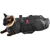 Top Performance Nylon Cat Grooming Bag, Medium, Black