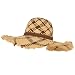 UPF 50+ Sun Beach Straw Raffia Hat Floppy Natural Brown