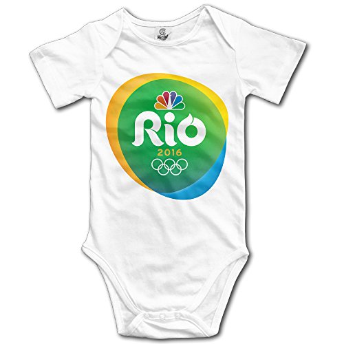 Baby Onesie 2016 Summer Rio Olympics Logo Short Sleeve Baby's Cotton Gauze