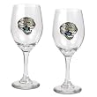 Jacksonville Jaguars 2pc 14oz Wine Glass Set - Primary Logo NFL Football