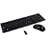 Connectland 2.4 GHz Wireless Keyboard (Multimedia Hot Keys) and Optical Mouse Combo, Black Color