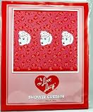  : I LOVE LUCY HEART LOGO SHOWER CURTAIN