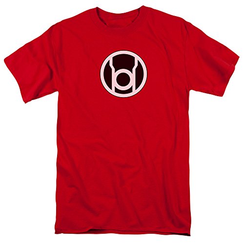 Super Hero Shirts Officially Licensed Dc Comics Red Lantern Symbol T-Shirt