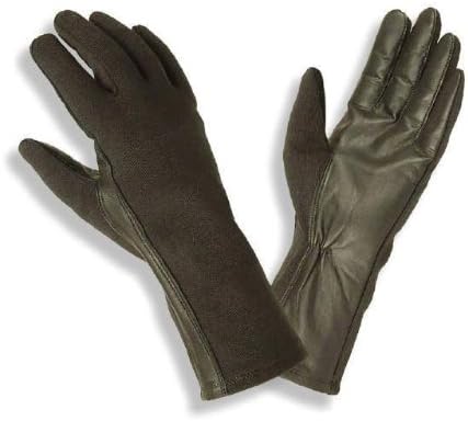 Nomex Flight Gloves | Gems Ultra Durable | Black, Size 10 (Comparable to Large)