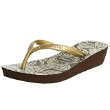 Havaianas Womens High Light Etnics Sandal,Brown/Gold,37 BR