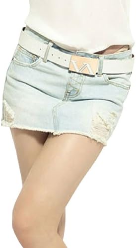 D-CSN Women's Casual Outdoor Fashion Rips Slim Fit Denim Mini Jean Skirt S