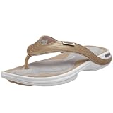 REEBOK EasyTone Flip Flop (White/Champagne), UK8.5