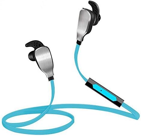 Wireless Noise Cancelling Earphones,MUJAY Bluetooth V4.1 HD Stereo Music Headphones HIFI Surround Sound Earbuds With Mic For Watching TV Macbook iPad Sony LG Samsung Galaxy S4 S5 S6 Edge IOS-Blue