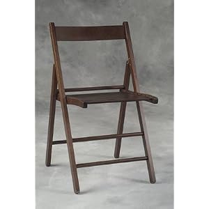 Wenge Birch Folding Chairs Set Of Four by