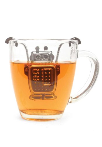Kikkerland Robot Tea Infuser and Drip Tray