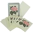 Hydrangea Thank You Pink Cavallini Glitter Cards 10 Boxed NoteCards and Envelopes