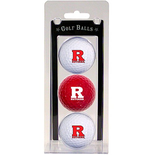 Rutgers Scarlet Knights Pack Of 3 Golf Balls From Team Golf