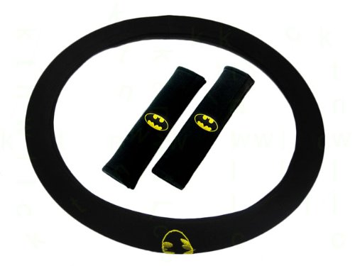  Batman Classic Logo Steering Wheel Cover and Shoulder Pads