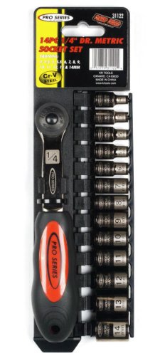 KR Tools 31122 Pro Series 14-Piece Metric Socket Set