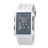 Armitron Mens 408177WHT Square Chronograph White Resin Digital Sport Watch