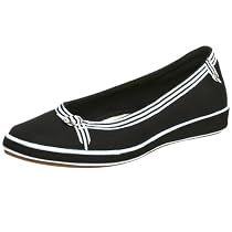 Grasshoppers Women's Demi Ribbon Flat,Black,8.5 M
