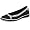 Grasshoppers Women's Demi Ribbon Flat,Black,8.5 M