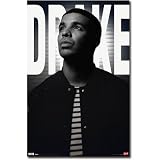 Drake, Rapper, Black and White, Music Poster Print - 22x34