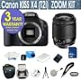 Canon EOS KissX4 18 MP Digital SLR Camera with Tamron 28-80mm Zoom Lens + UV Filter +4 GIG Memory Card + Holster Case + 6 Piece Starter Kit + 3 Year Celltime Warranty Repair Package